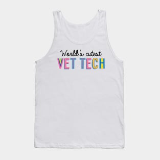 Vet Tech Gifts | World's cutest Vet Tech Tank Top